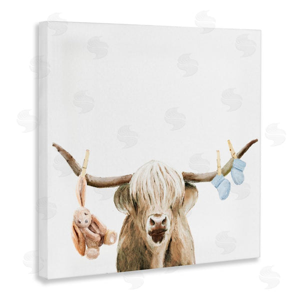 Stupell Industries Ali Lynne | Highland Cow Baby Boy Wall Art