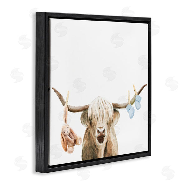 Stupell Industries Ali Lynne | Highland Cow Baby Boy Wall Art
