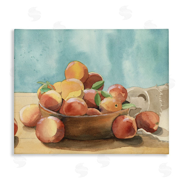 stupell industries Alicia Longley | Kitchen Peaches Still Life Wall Art