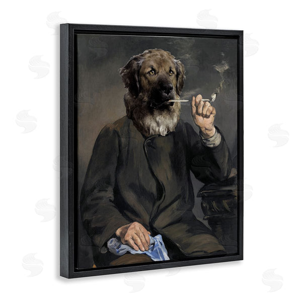 Stupell Industries Alicia Longley | Smoking Historical Dog