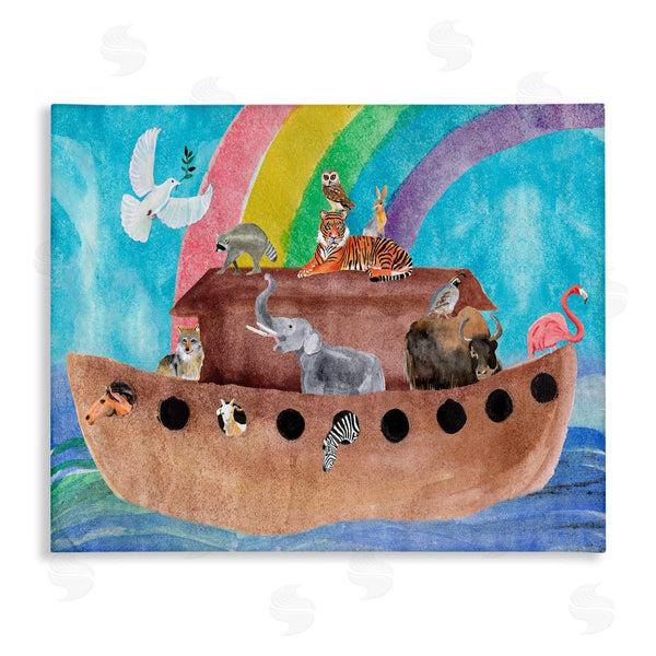 stupell industries Alicia Ludwig | Cute Animals Noah's Ark Rainbow