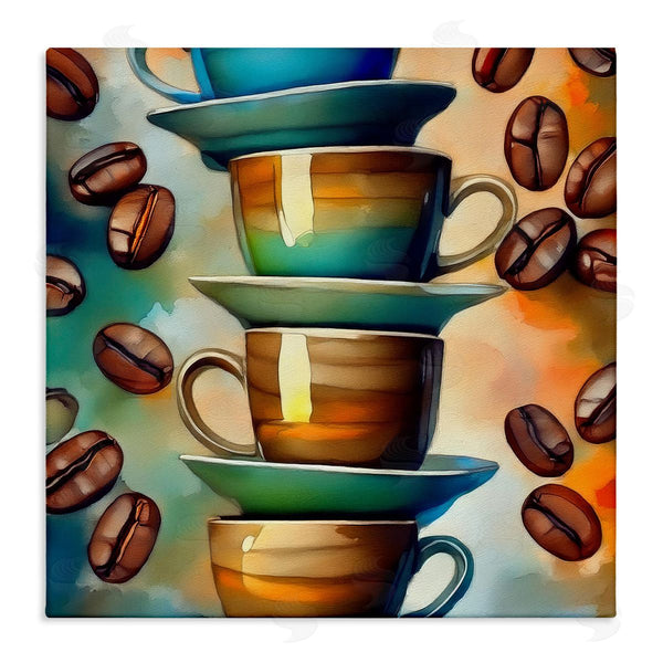 stupell industries Alina Georgescu | Ceramic Teacups & Coffee
