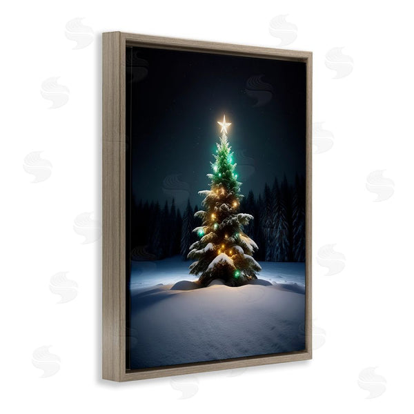 Stupell Industries Alina Georgescu | Clear Night Snowy Tree