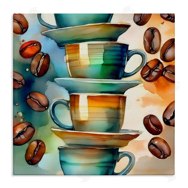 stupell industries Alina Georgescu | Coffee Beans & Mugs