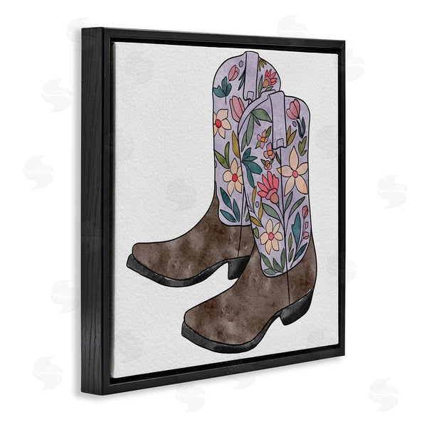 Stupell Industries Alisha Kiara Design | Wildflower Cowboy Boots Wall Art