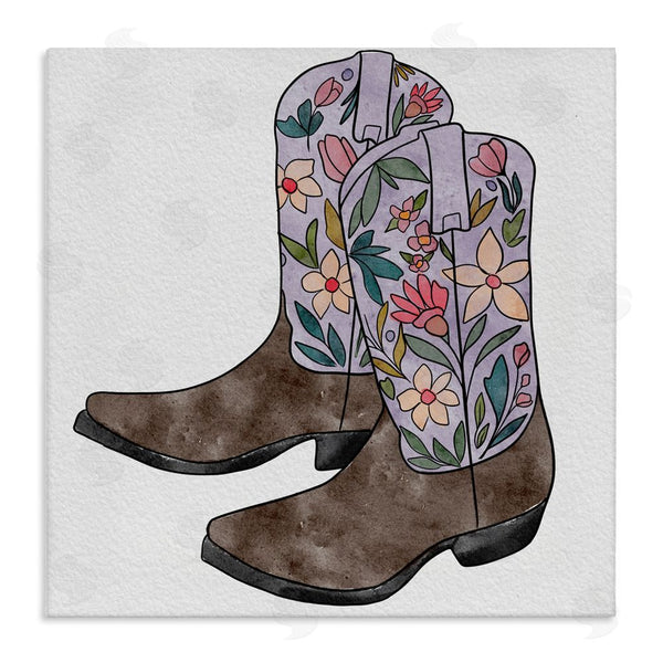 stupell industries Alisha Kiara Design | Wildflower Cowboy Boots Wall Art