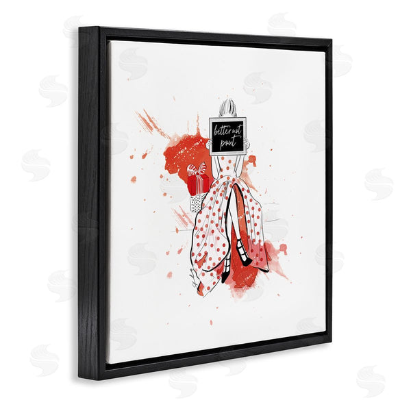Stupell Industries Alison Petrie | Better Not Pout Holiday Fashion Wall Art