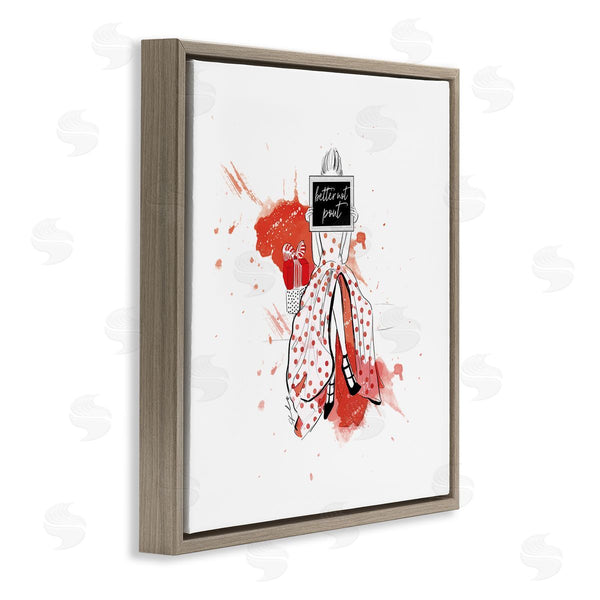 Stupell Industries Alison Petrie | Better Not Pout Holiday Fashion Wall Art