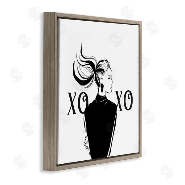 Stupell Industries Alison Petrie | Bold Glam XOXO Portrait Wall Art