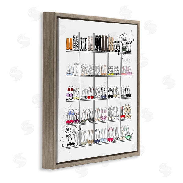 Stupell Industries Alison Petrie | Fashion Heels Glam Shopping Wall Art