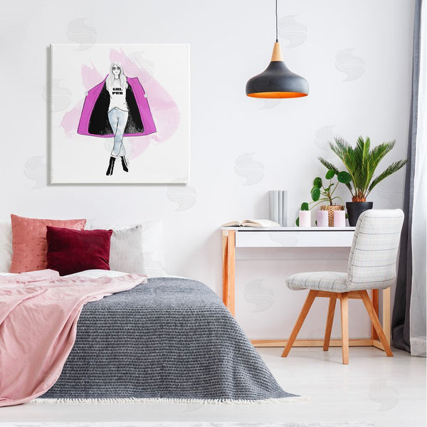 Stupell Industries Alison Petrie | Girl Power Fashion Portrait Wall Art