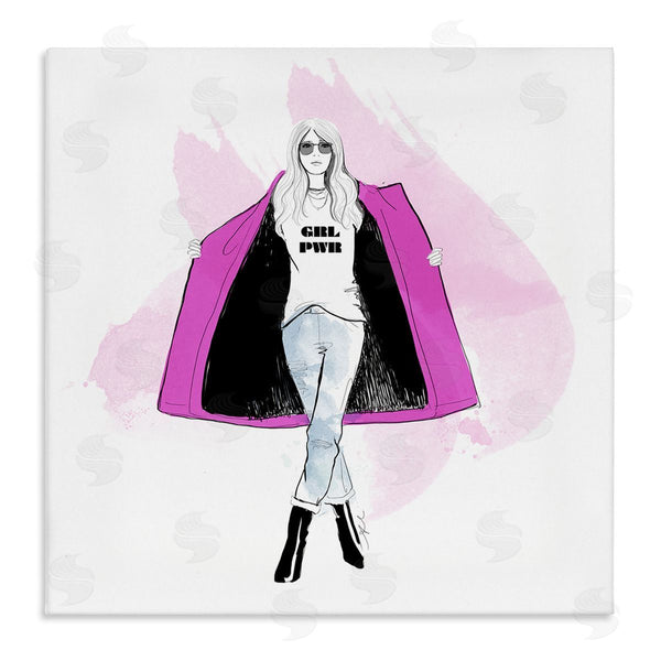 stupell industries Alison Petrie | Girl Power Fashion Portrait Wall Art