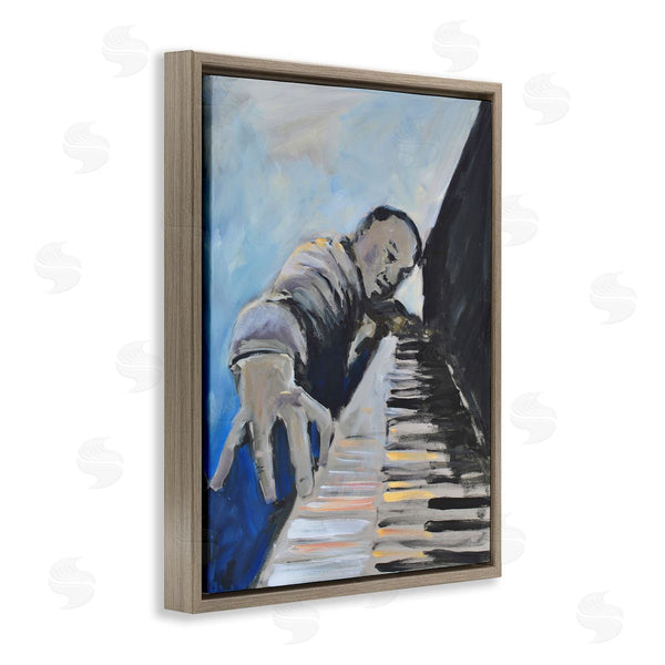 Stupell Industries Allayn Stevens | Piano Player Blues Musician Expressive Painting Wall Art