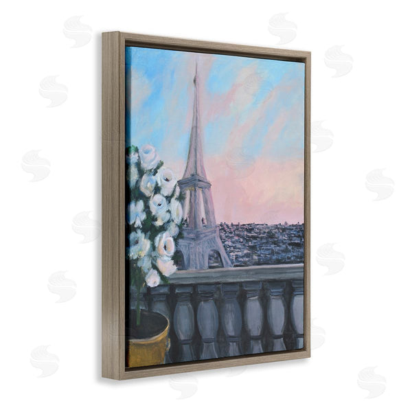 Stupell Industries Allayn Stevens | Spring Eiffel Tower Balcony Traditional European Architecture Wall Art