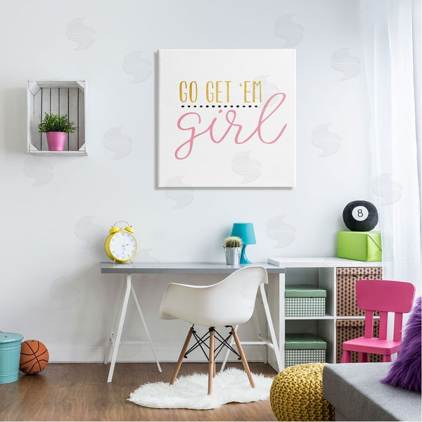 Stupell Industries Alli Rogosich | Go Get Em Girl Motivational Wall Art