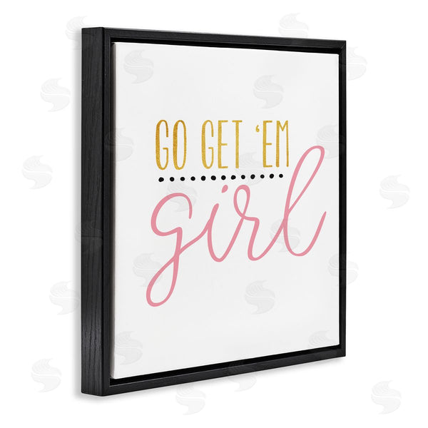 Stupell Industries Alli Rogosich | Go Get Em Girl Motivational Wall Art