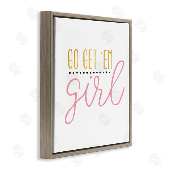 Stupell Industries Alli Rogosich | Go Get Em Girl Motivational Wall Art