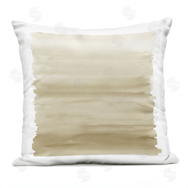 Stupell Industries Allie Corbin | Brushed Beige Gradient Printed Throw Pillow