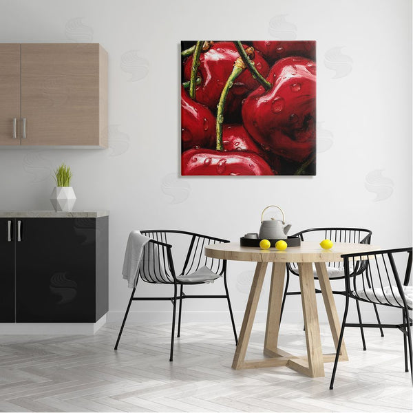 Stupell Industries Alma'Ch | Juicy Red Cherries Close Up Wall Art