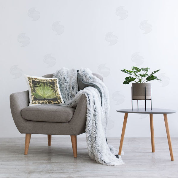 Stupell Industries Alonzo Saunders | Animal Patterned Leaf Printed Throw Pillow