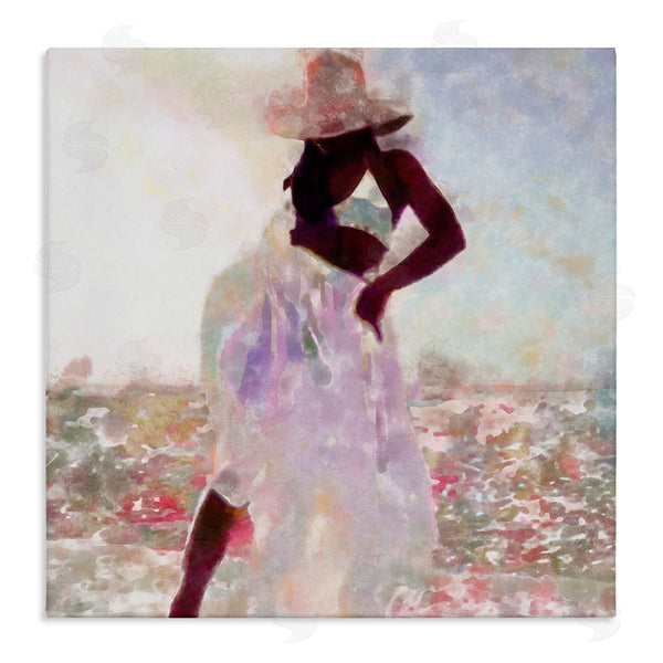 stupell industries Alonzo Saunders | Fashion Style Female Dancing in Floral Field
