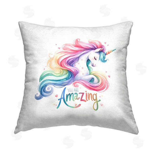 Stupell Industries Amanda Greenwood | Amazing Pastel Unicorn Printed Throw Pillow