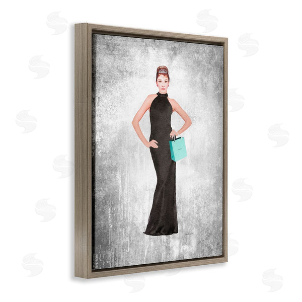 Stupell Industries Amanda Greenwood | Audrey With Blue Bag