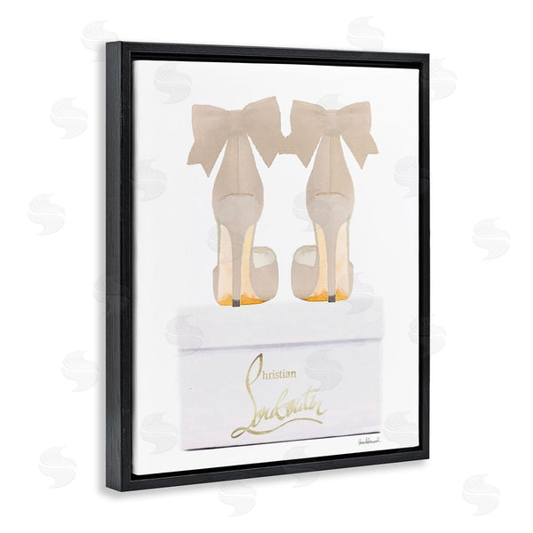 Stupell Industries Amanda Greenwood | Beige Bow Heels Wall Art