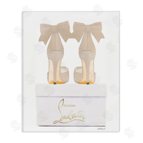stupell industries Amanda Greenwood | Beige Bow Heels Wall Art
