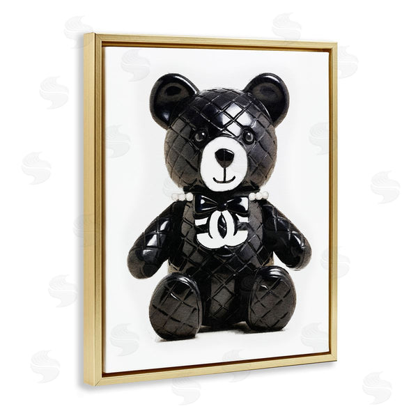 Stupell Industries Amanda Greenwood | Black Glam Teddy Bear