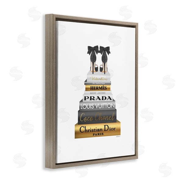 Stupell Industries Amanda Greenwood | Black Heels Gold Bookstack