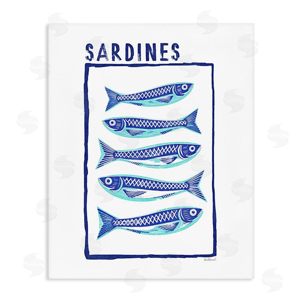 stupell industries Amanda Greenwood | Blocked Sardines Pattern Wall Art