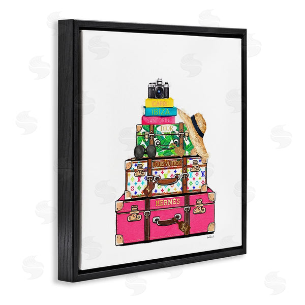 Stupell Industries Amanda Greenwood | Bold Glam Travel Cases Wall Art