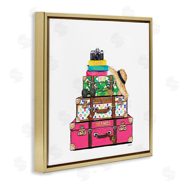Stupell Industries Amanda Greenwood | Bold Glam Travel Cases Wall Art