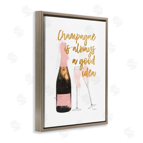 Stupell Industries Amanda Greenwood | Champagne Always Good Idea Wall Art