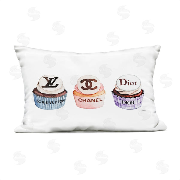 Stupell Industries Amanda Greenwood | Chic Fashion Cupcake Trio Printed Throw Pillow
