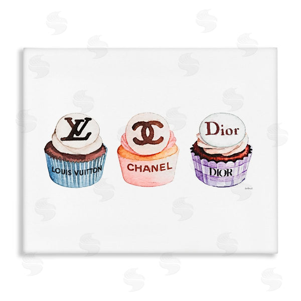 stupell industries Amanda Greenwood | Chic Fashion Cupcake Trio Wall Art