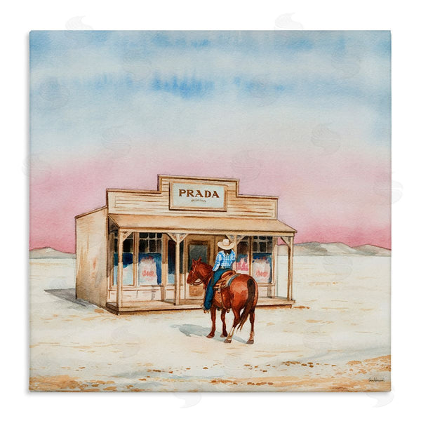 stupell industries Amanda Greenwood | Cowgirl at Desert Shop