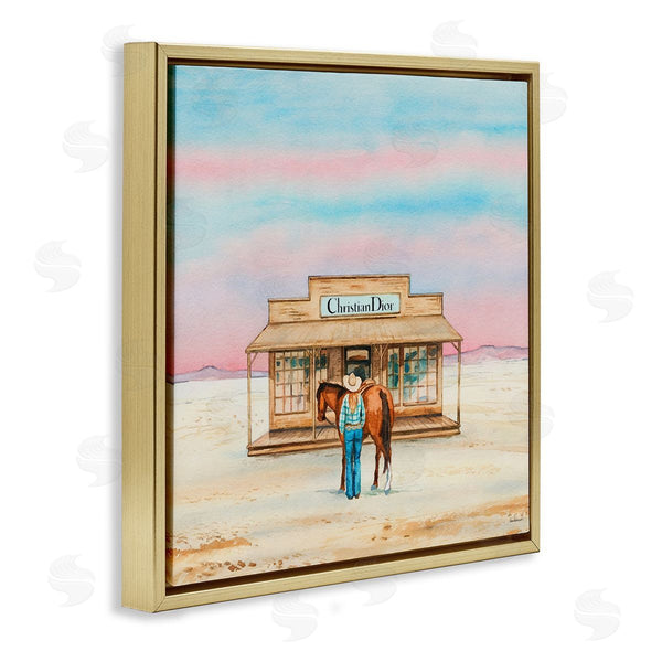 Stupell Industries Amanda Greenwood | Cowgirl & Horse Shopping
