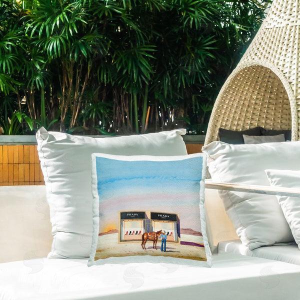 Stupell Industries Amanda Greenwood | Desert Shoe Store Printed Throw Pillow