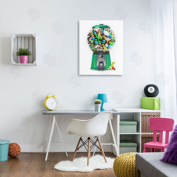 Stupell Industries Amanda Greenwood | Dinosaur Candy Dispenser Wall Art