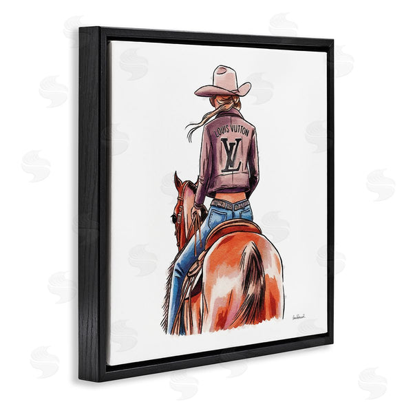 Stupell Industries Amanda Greenwood | Equestrian Glam Cowgirl
