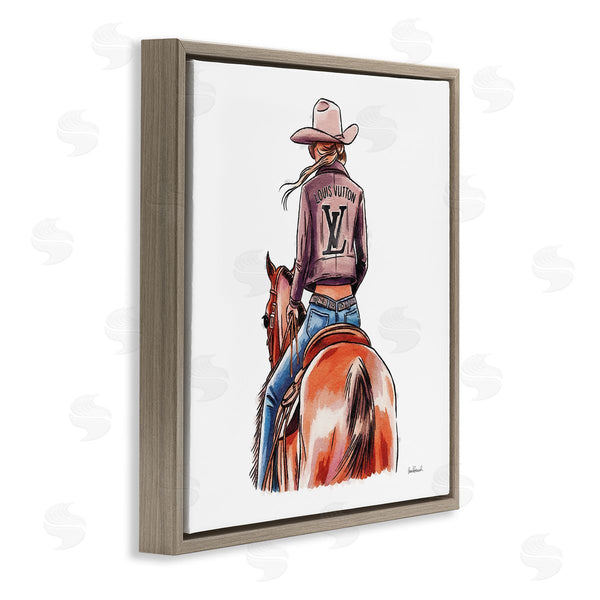 Stupell Industries Amanda Greenwood | Equestrian Glam Cowgirl