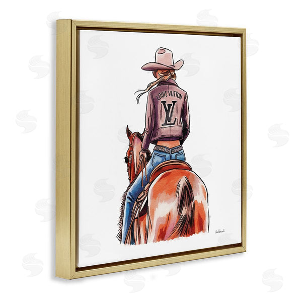 Stupell Industries Amanda Greenwood | Equestrian Glam Cowgirl