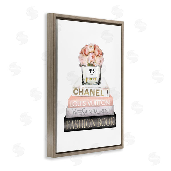 Stupell Industries Amanda Greenwood | Fashion Bookstack Peonies