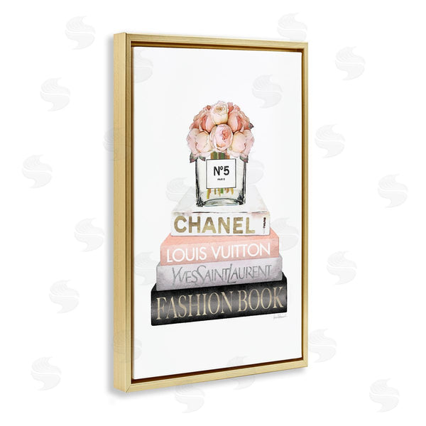 Stupell Industries Amanda Greenwood | Fashion Bookstack Peonies