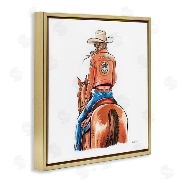 Stupell Industries Amanda Greenwood | Fashionable Chic Cowgirl