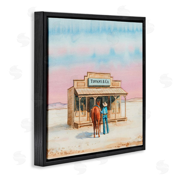 Stupell Industries Amanda Greenwood | Fashionista Cowgirl In Desert