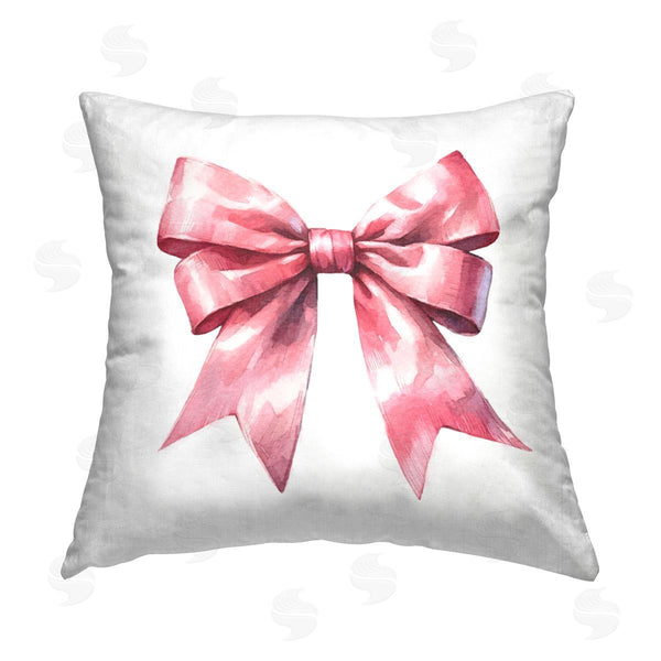 stupell industries Amanda Greenwood | Full Pink Ribbon Printed Throw Pillow