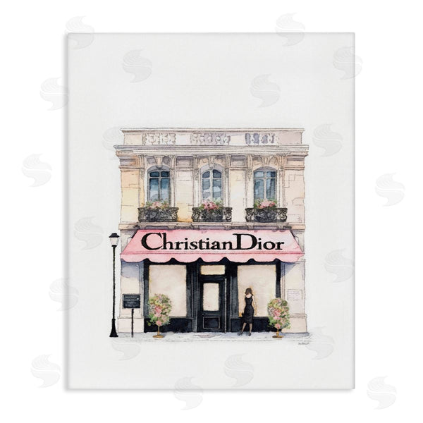 stupell industries Amanda Greenwood | Girl at Fashion Shop Wall Art